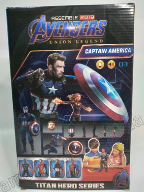 Фігурка Avengers Union Legend зі світлом і звуком - Капітан Америка