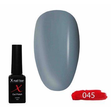 Гель-лак для нігтів, для манікюру X Nail Bar Professional 10ml №045