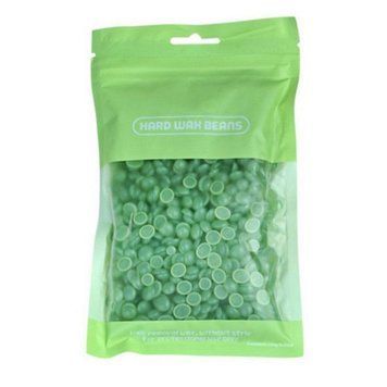Віск плівковий у гранулах для депіляції, для воскоплава Hard Wax Beans 100 г Темно зелений