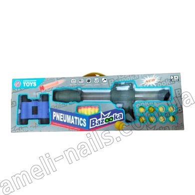 Іграшка помпова базука + бінокль дитячий набір 8101-1 (дитяча зброя, ігрові набори)