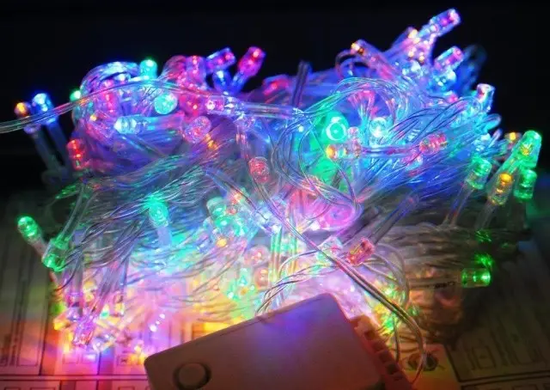 Гірлянда новорічна світлодіодна водоспад на вікно RD-080 240 LED, 2х2 м (багатокольорова)