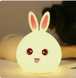 Нічник силіконовий "Кролик" 3DTOYS LAMP (7 кольорів свічення)