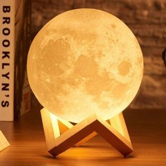 3D-Нічник світильник настільний Місяць Moon Lamp, D=13 см