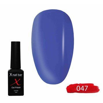 Гель-лак для нігтів, для манікюру X Nail Bar Professional 10ml №047