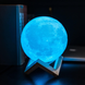 3D-Нічник світильник настільний Місяць Moon Lamp, D=13 см