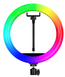 Стартовый набор для маникюра и педикюра на аккумуляторе: LED/UV лампа MJ02 + фрезер BQ 730 + кольцевая RGB лампа 33 см USB со штативом