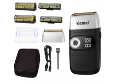 Профессиональная бритва для бороды Kemei Km-2026 (шейвер, триммер для бороды и усов)