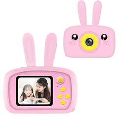 Противоударный цифровой детский фотоаппарат игрушка, видеокамера зайчик Smart Kids Camera 3 Series(игрушки)