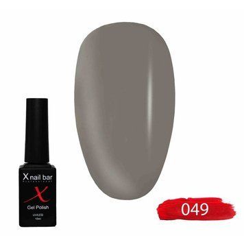 Гель-лак для нігтів, для манікюру X Nail Bar Professional 10ml №049