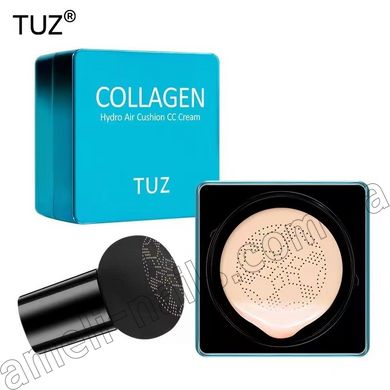 Тональный крем-кушон для лица со спонжем (тональное средство) TUZ Collagen Hydro Air Cushion CC Cream, 15 г №2