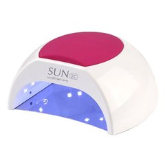 LED+UV лампа для манікюру Sun 2C 48 Вт (Пластикова внутрішність) (Лампа для сушіння нігтів)