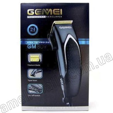 Машинка для стрижки волос, бороды и усов Gemei GM-809 (триммер для головы)