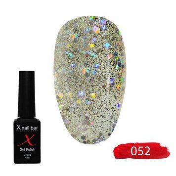 Гель-лак для нігтів, для манікюру X Nail Bar Professional 10ml №052