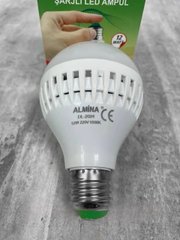 Аварийная лампочка с аккумулятором Almina DL-2024, 12W 720Lm