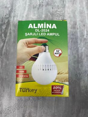 Аварійна лампочка з акумулятором Almina DL-2024, 12W 720Lm