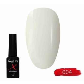 Гель-лак для нігтів, для манікюру X Nail Bar Professional 10ml №004
