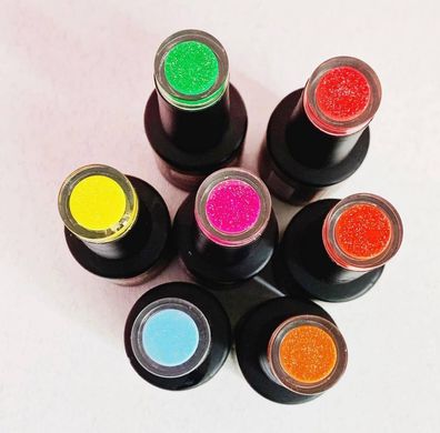 Набір гель-лаків для нігтів, для манікюру 7 шт "Lilly Beaute Shimmer 7 colors" 8 мл