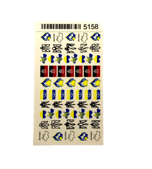 Слайдеры–наклейки для дизайна ногтей "Украина" 5158