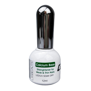 База для ногтей, для гель-лака Lilly Beauty Calcium Base с кальцием, 12 мл (базовое покрытие)