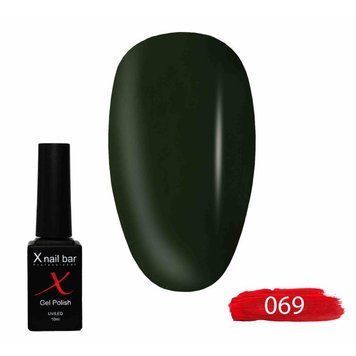 Гель-лак для нігтів, для манікюру X Nail Bar Professional 10ml №069