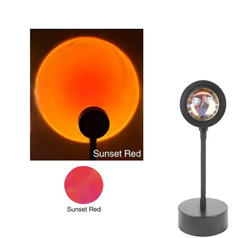 Проекційна LED лампа Sunset Lamp ефект сонця Sunset red