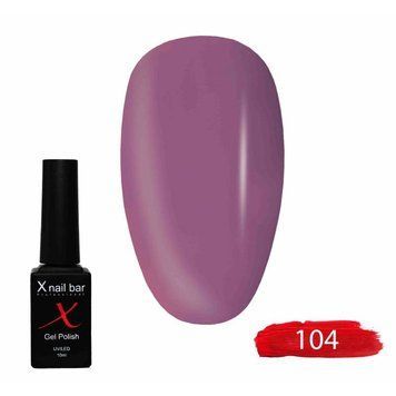 Гель-лак для ногтей, для маникюра X Nail Bar Professional 10ml №104