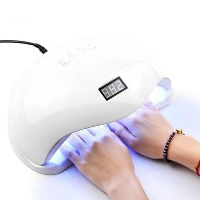 Професійна UV+LED лампа 72 Вт для манікюру та педикюру на дві руки