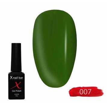 Гель-лак для нігтів, для манікюру X Nail Bar Professional 10ml №007