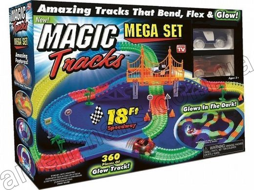 Автомобільна траса з 2 машинками (Гоночний трек) Magic Tracks 360 деталей