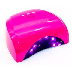 Лампа для манікюру та педикюру UV+LED 36 Вт рожевий