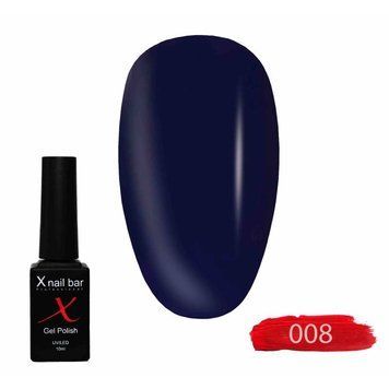 Гель-лак для нігтів, для манікюру X Nail Bar Professional 10ml №008