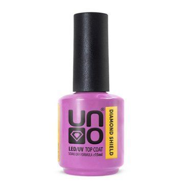 Топ для ногтей, для гель-лака UNO diamond shield, 15 ml (топове покриття)