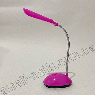 Маленька настільна LED лампа на батарейках (Рожевий)