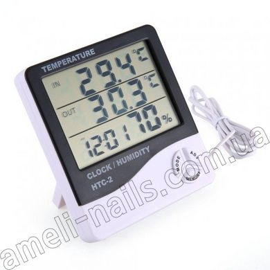 Термометр-гігрометр цифровий з виносним датчиком HTC-2