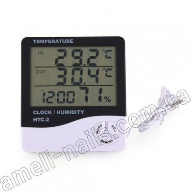 Термометр-гігрометр цифровий з виносним датчиком HTC-2