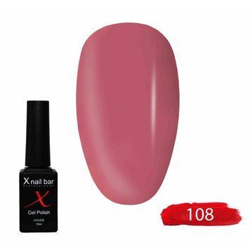 Гель-лак для ногтей, для маникюра X Nail Bar Professional 10ml №108