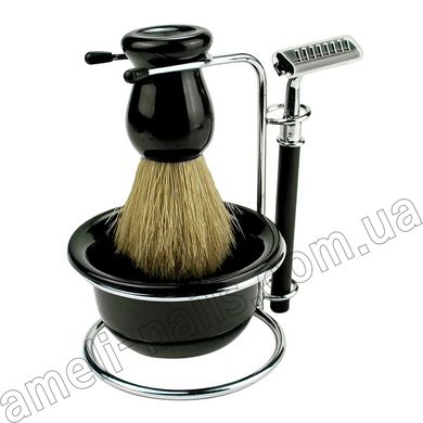 Набір для гоління (набір для барбера, для перукаря, barber, пензлик помазок, бритва)