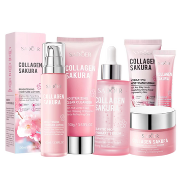Набір доглядової косметики з колагеном SADOER Collagen Sakura