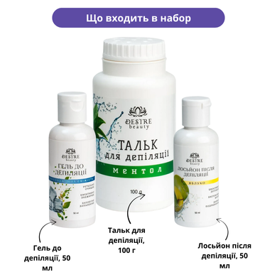 Набір засобів Desire Beauty до та після депіляції, 50 мл