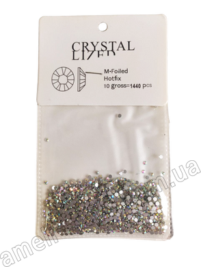 Стрази "Восьмигранник" перламутрові маленькі Crystal, 1440 елементів (№ LB-009)