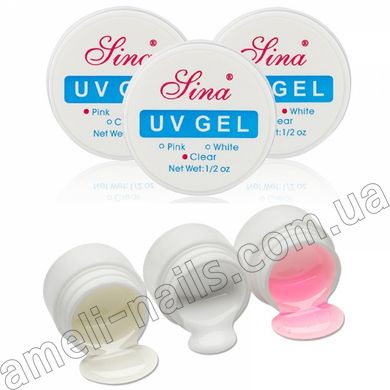 UV Гель для наращивания ногтей Lina 15g (белый)