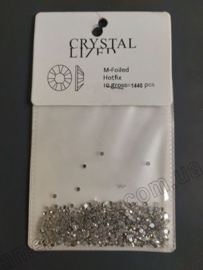 Стрази "Восьмигранник" прозорі маленькі Crystal, 1440 елементів (№ LB-010)
