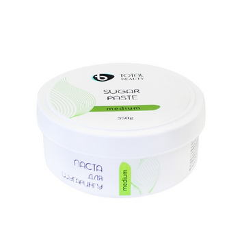 Цукрова паста для шугарингу Total Beauty "Medium", 350 г (шугаринг, паста для депіляції, цукрова паста)