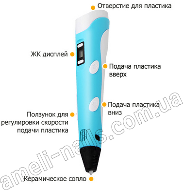3D ручка PEN-2 з Led дисплеєм Smartpen