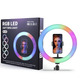 Кільцева лампа RGB MJ-33 USB зі штативом + Bluetooth пульт для селфі XoKo RC-100
