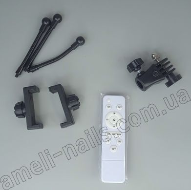 Кільцева лампа для фото, селфі з тримачем для телефону RL-18 mini, 45 см + штатив