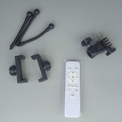 Кольцевая LED лампа для фото, селфи с держателем для телефона RL-18 mini, 45 см + штатив