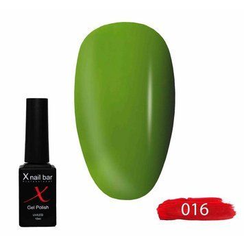 Гель-лак для нігтів, для манікюру X Nail Bar Professional 10ml №016