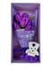 Набір подарунковий мило ароматизоване "Троянди тип 1" (набір мила, квіти з мила) фіолетовий