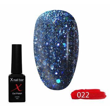 Гель-лак для нігтів, для манікюру X Nail Bar Professional 10ml №022